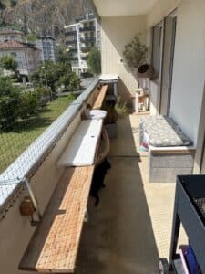 filet de protection pour chat sur balcon Martigny 02